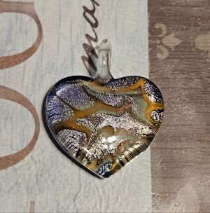 Beautiful Glass Heart Pendant